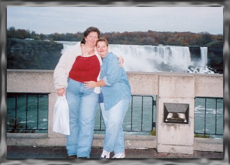 The next day at Niagara Falls for our honeymoon